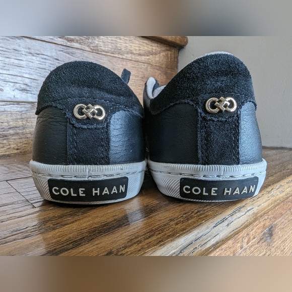 Cole Haan Margo BLACK Leather Athletic Athleisure Shoes Sneakers Women's Size 6B - Picture 8 of 14